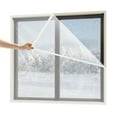 thumbnail image 5 of Winter Insulated Curtain Transparent Thermal Curtain Window Screen Self-Adhesive Window Protector Window Tarpaulin Keep Warm Cold And Windproof Insulating Foil for Window, 5 of 8