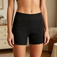 thumbnail image 3 of Women's Cooling Slip Shorts for Under Dresses Anti Chafing Shorts - 4-Way Stretch Nylon, Stay-Put Lace, Thin Waist,Black 2XL, 3 of 6