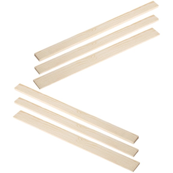 6 Pcs Professional Wood Strip Mud Guide Sticks for Air Dry Clay Modeling and Crafting Tools