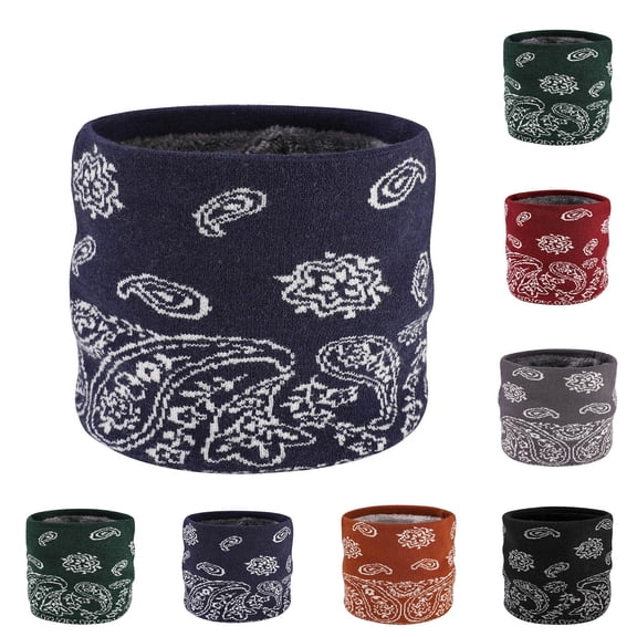 Xunlbb End of Year Clearance Winter Fleece Neck Warmer Unisex Double-Layer Warm Neck Cover Plush And Thickened Knitted Neck Cover on Clearance