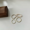 thumbnail image 3 of Bangcool Bead Rings Simple Stacking 4PCS Fashion Bohemian Rings Knuckle Rings for Ladies, 3 of 10