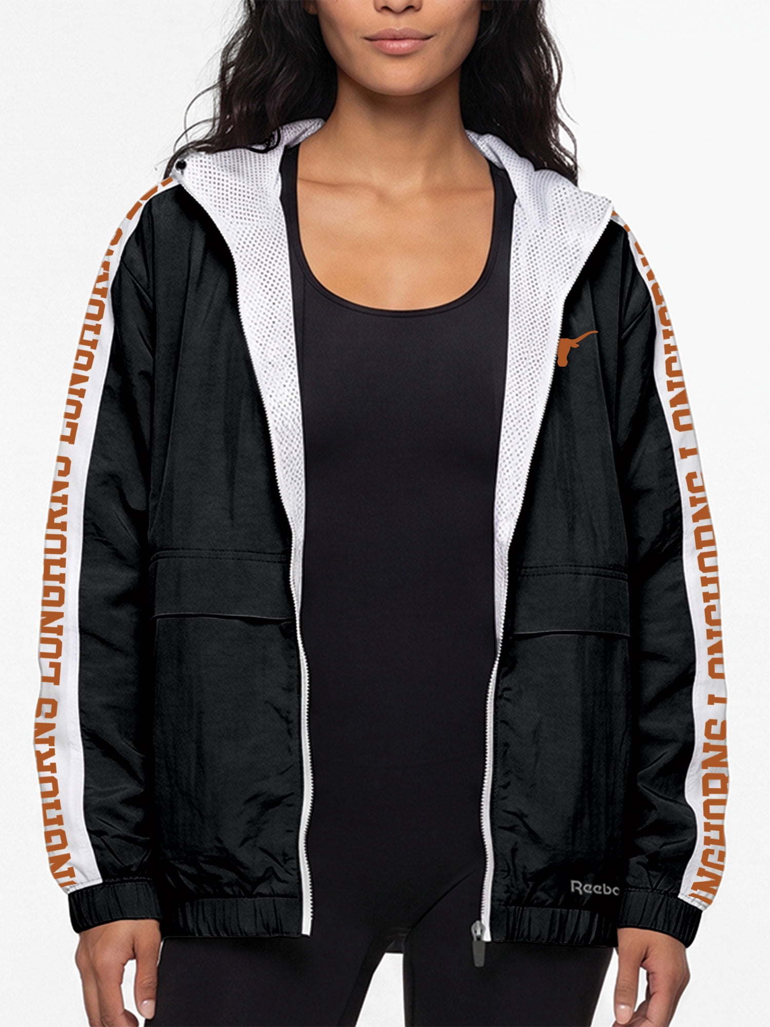 Texas Longhorns Reebok Womens Colorblocked Full Zip Jacket