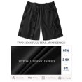 thumbnail image 4 of Unisex Tear Away Shorts 9" Snap On Athletic Shorts Cotton Post Knee Hip Surgery Recovery Lounge Short with Pockets, 4 of 7