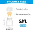 thumbnail image 2 of Uxcell 10Pcs Clear Glass Sample Vials, Small Liquid Bottles Yellow 5ml, 2 of 7