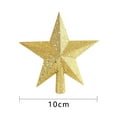 thumbnail image 3 of Nmdmisc Glitter Star Tree Topper - Christmas Decorative Holiday Trees Toppers Sparkle Bethlehem Star Decor Xmas Ornament 8",Yellow, 3 of 4