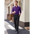 thumbnail image 6 of sogami Men's Stain-Resistant Slim Fit Dress Shirts Long Sleeve Stretch Button Down Shirt, 6 of 7