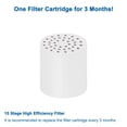 thumbnail image 2 of 15 - Stage Replacement Cartridge Universal High Output Shower Filter with VC, Reduce Hard Water, Heavy Metal Impurity, Improve Skin & Hair, Fit Any Similar Filter (4 pack), 2 of 7