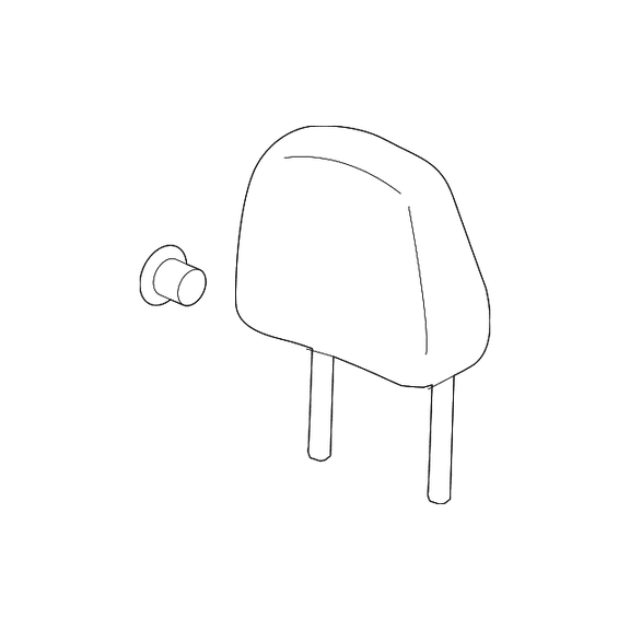 Genuine OEM GM Part # 39140122 Headrest