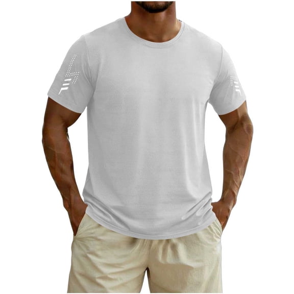 yillto Men Big and Tall Shirts Quick Dry Lightweight Athletic Running Tshirts Summer Breathable Tees