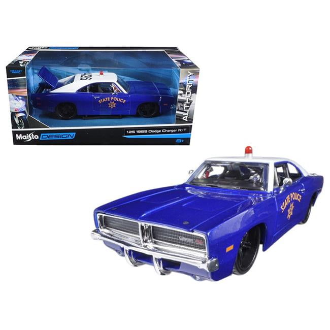 1969 Dodge Charger R/t State Police Car Blue 1/25 Diecast Model Car By Maisto 32519 - Walmart