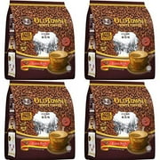 NineChef Bundle - Old Town White Coffee 3 in 1 Extra Rich Flavor Dark Roast (4 pack x 15 sachets) Imported from Malaysia+ 1 NineChef Coffee Spoon