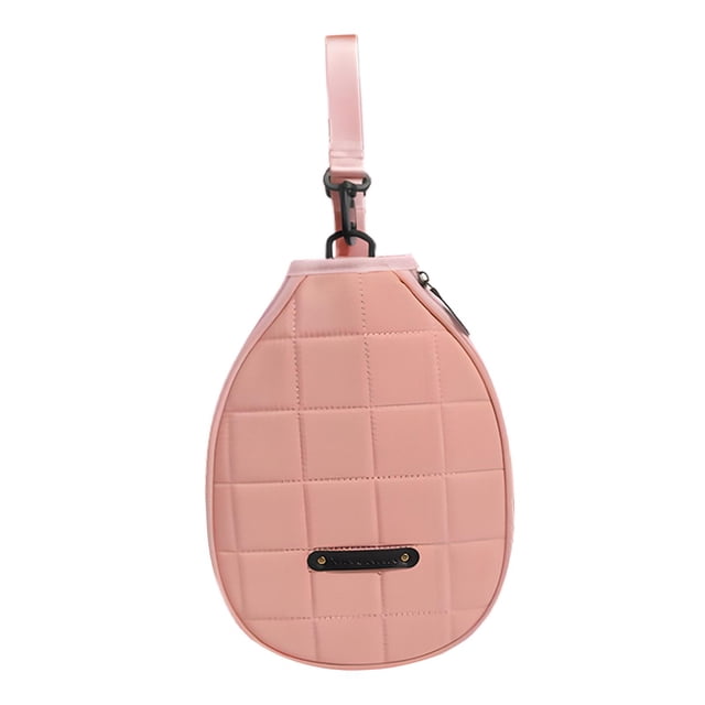 ZheElen Paddle Cover Bag Removable Strap Zipper Racket Protector It is wear for Training Sports Pink