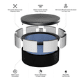 thumbnail image 7 of Wave Tahoe 4-Person Round Eco Foam Hot Tub, EnergySave Bundle | 70-Jet Spa | Charcoal Black, 7 of 7