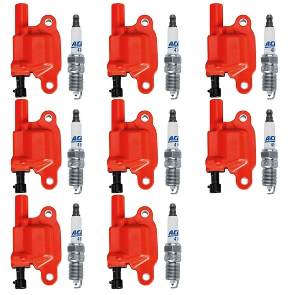 8 Energy Ignition Coils and 8 AcDelco Platinum Spark Plugs Compatible with GMC Envoy XL 5.3L UF413 Fits select: 2009-2010 CHEVROLET SILVERADO C1500 LT, 2008 CHEVROLET SILVERADO C1500
