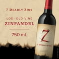 thumbnail image 3 of Seven Deadly Old Vine Zinfandel California Red Wine, 750 ml Bottle, 15% ABV, 3 of 19
