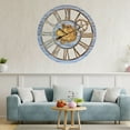thumbnail image 5 of THE GEARS CLOCK Wall Clock with Real Moving Gears AM-LI_ 36 in Round Silver-Grey, 5 of 11