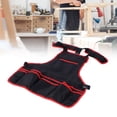 thumbnail image 4 of Apron, Tool Storage Apron, Waterproof For Electricians Woodworkers Carpenters Machinists Red Edge, 4 of 8