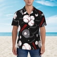 thumbnail image 4 of Men'S Button Down Shirts Baseball Hawaiian Short Sleeve Tropical T Shirts Small, 4 of 9
