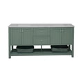 thumbnail image 3 of Lakeshore 72" Double Bathroom Vanity with Sage Green Cabinet and Engineered Carrara Top, 3 of 6