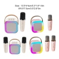 thumbnail image 4 of tssuouriy Multi-Connectivity Bluetooth Speaker Connect Multiple Devices Effortlessly Bluetooth 5.1 ABS Pink+1 Microphone, 4 of 6