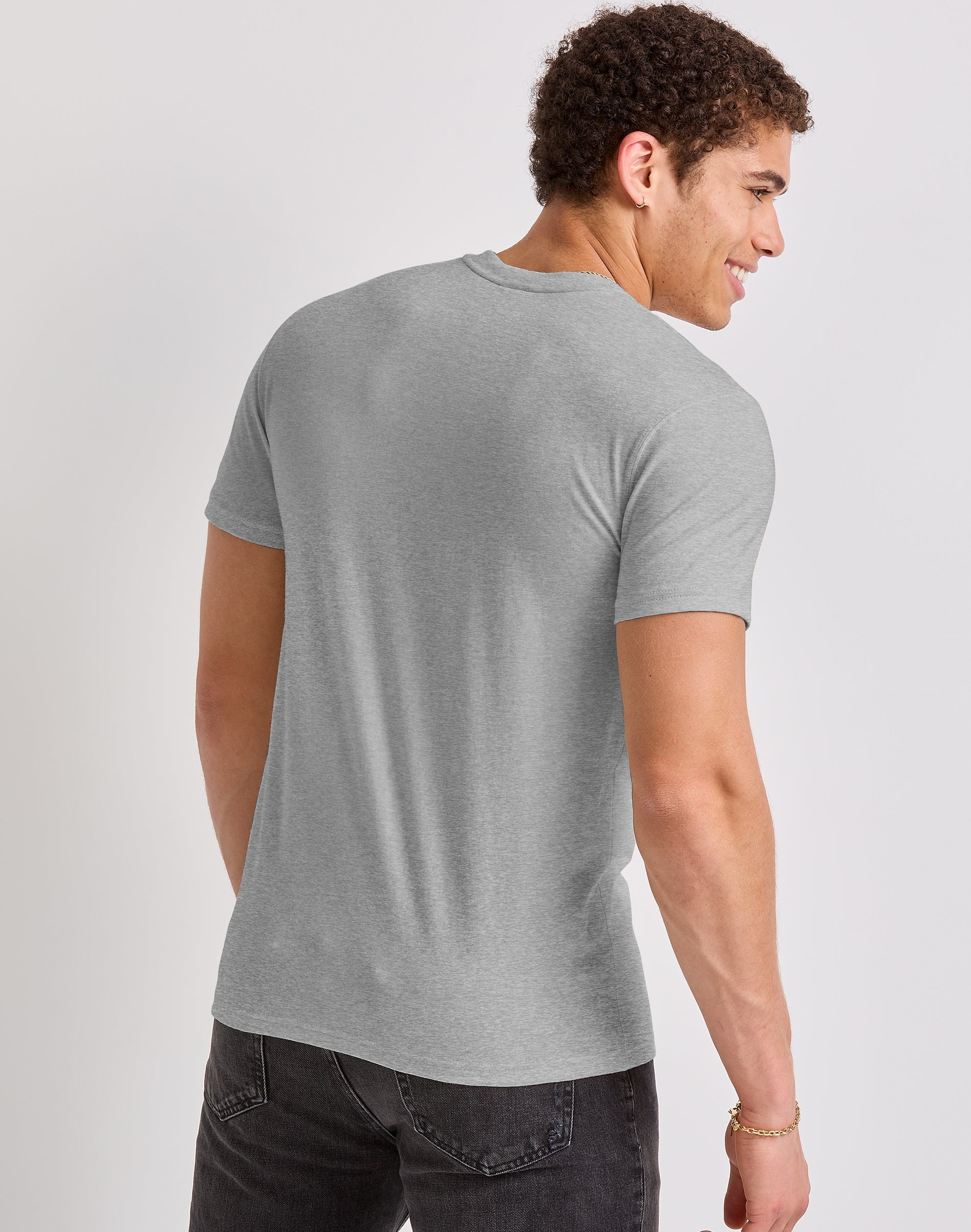 Hanes Originals Men's T-Shirt Short Sleeve Tri-Blend Crewneck Modern Fit