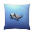 thumbnail image 2 of Ahgly Company Animals Manta Ray Indoor Throw Pillow, 18 inch by 18 inch, 2 of 6