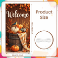 thumbnail image 6 of Harvest Theme Welcome Banner Autumn Leaves Pumpkin Decoration Thanksgiving for Front Porch Fall Decor Home Decoration Party Decoration, 6 of 9