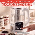 thumbnail image 5 of Gourmia Electric Kettle 1.7L with 6 Presets, Digital Display, and Tea Infuser, White, 5 of 12