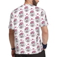 thumbnail image 2 of Wukai Cute Poodle Dog Print Men's Short-Sleeved Mesh T-Shirt,Quick-Dry Short Sleeve Workout T-Shirt-, 2 of 8