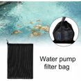 thumbnail image 2 of 2 Pack Pond Filter Bags, Reusable Drawstring Filter Bags, Pond Filter Socks - Large Mesh Bag - Black Pack of 2., 2 of 5