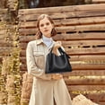 thumbnail image 4 of FALAN MULE Women’s Tote Bag Leather Crossbody Handbag Top Handle Satchel Purse with Adjustable Strap, Multi-Compartment Shoulder Bag, 4 of 7