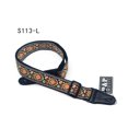 thumbnail image 4 of Sangle de Guitare Ceinture Brodée Bande Jacquard Réglable avec Extrémité en Cuir pour Guitare Acoustique Électrique Folk Instrument de Musique, 4 of 6