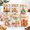 6-Gingerbread, variant on 12 Gingerbread Christmas Glass Food Storage Jars with Wood Lids, 19oz Canister Set for Kitchen and Holiday Decor