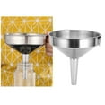 thumbnail image 4 of Stainless Steel Funnel Oil Funnel Kitchen Funnel Stainless Steel Funnel Thickened Kitchen Funnel For Transferring Of Liquid Dry Ingredient13cm, 4 of 8