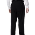 thumbnail image 2 of Palm Beach  Men's Black Self-adjusting Waist Pleated Front Pants 36R, 2 of 4