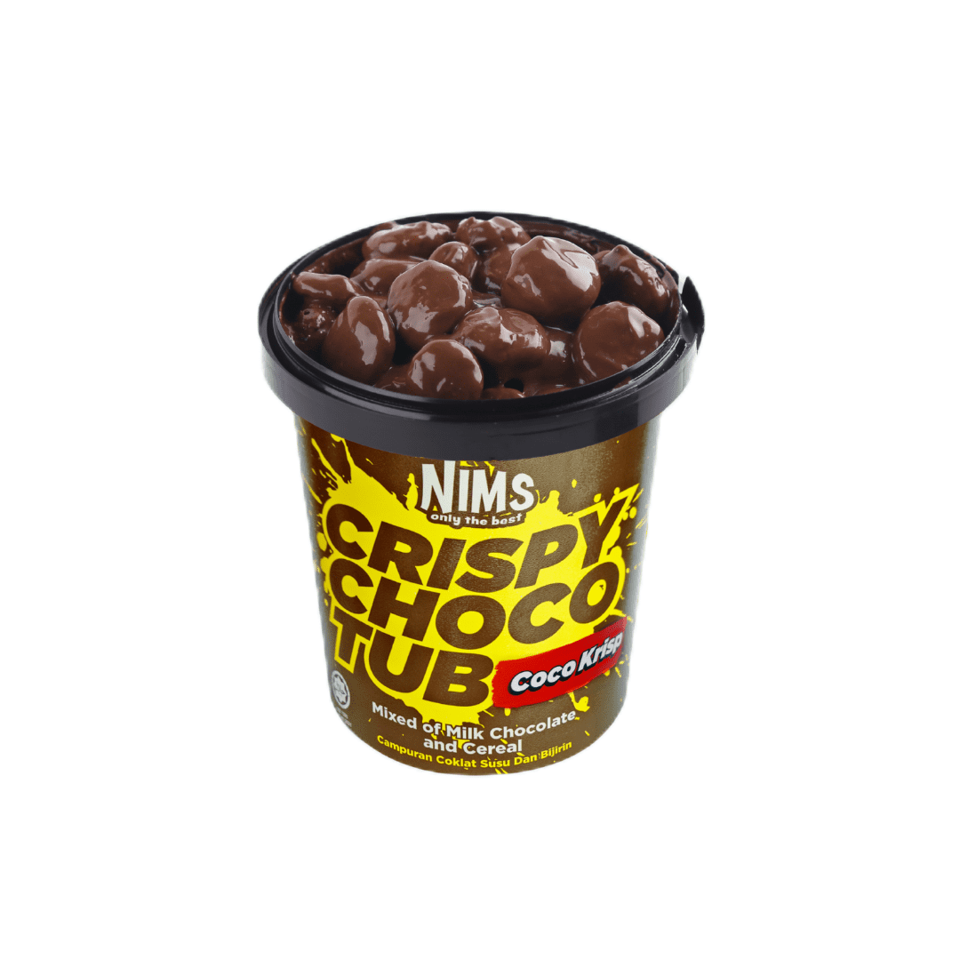NIMS Crispy Choco Tub – Coco Krisp, Crunchy Milk Chocolate Cereal Snack, Fun, Sweet & Delicious, 250g
