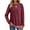 Wine Red, variant on MOSHU Color Block Sweaters for Women Crewneck Long Sleeves Fashion Tops Pullover Fall Lightweight Women Sweaters