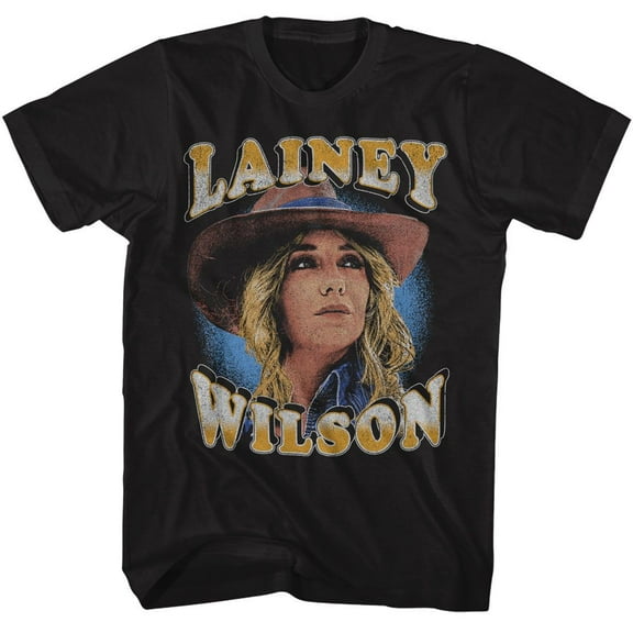 Lainey Wilson Hat Photo Black Adult T-Shirt