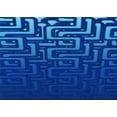 thumbnail image 1 of Ahgly Company Indoor Rectangle Patterned Neon Blue Area Rugs, 2' x 5', 1 of 6