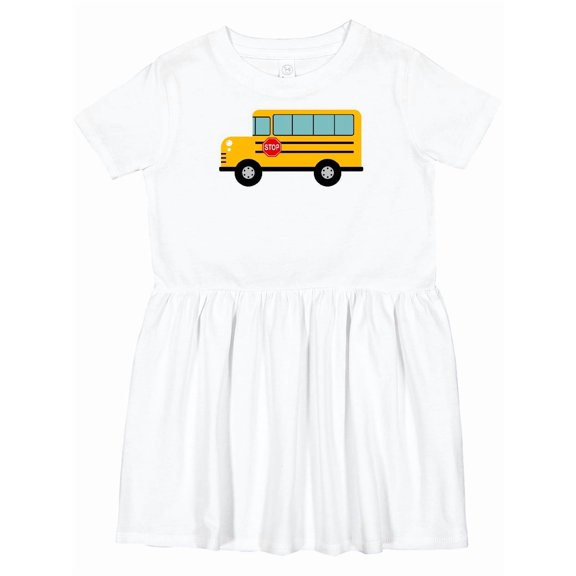 Inktastic School Bus Girls Toddler Dress