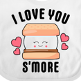 thumbnail image 4 of Inktastic I Love You Smore with Cute Food Valentine Girls Baby Bib, 4 of 4