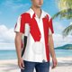 thumbnail image 3 of Balery HOHOHO Christmas Camisas hawaianas de manga corta para hombre, camisas playeras de corte holgado, camisas de vacaciones con botones,Small, 3 of 7