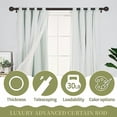 thumbnail image 4 of Bronze Farmhouse Curtain Rods for Windows:72-144" Heavy Duty Adjustable Long Curtain Rod for Bedroom Living Room,Boho Decorative Rustic Drapery Rods with Vintage Coastal Finials,Antique Bronze, 4 of 8