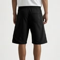 thumbnail image 4 of Men Casual Fashion Shorts Waist Drawstring Short Summer Beach Shorts Beach Loose-fit Shorts with Pockets, 4 of 5