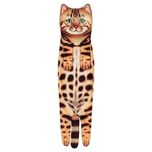 Toallas para el Baño Lindo Gato Pañuelo Cocina Del Baño - Linda Decoración Gato Decoración Colgante Toalla Cara Toalla Super Absorbente Suave - Casa Gato Entusiasta Toallas de Mano para el Baño