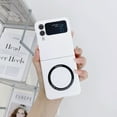 thumbnail image 1 of TECH CIRCLE Magnetic Case for Samsung Galaxy Z Flip 3, Lightweight Ultra-thin Slim Fit Hard PC Phone Case Compatible for Magsafe Anti-Scratch Shockproof Protective Cover for Galaxy Z Flip 3 2021,White, 1 of 8