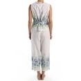 thumbnail image 4 of Women's La Cera 1487-2 100% Cotton Woven Sleeveless Printed Pajama Set (Blue M), 4 of 4