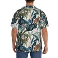 thumbnail image 3 of KLL Hawaiian Style Print Men's Shirt Short Sleeve Button Down Summer Cuba Beach Shirts- 3X-Large, 3 of 5
