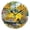 Black, variant on Round Art Wall Clock Vintage Oil Painting Texture Decorative Clock Gold Pointer, Multi-Purpose Desktop & Hanging Creative Decor Clock for Home Living Room Yellow Truck Sunflowers
