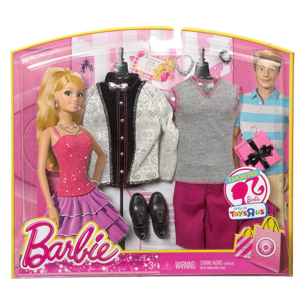 barbie ken dress up and go closet and vehicle gift set